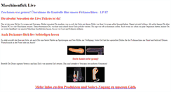 Desktop Screenshot of maschinenfick-live.com