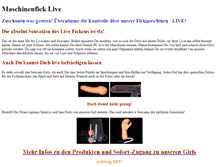 Tablet Screenshot of maschinenfick-live.com